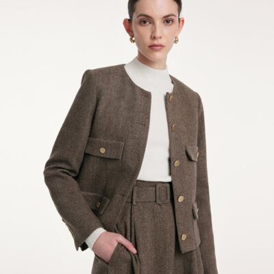 Washable Woolen Classic Women Jacket