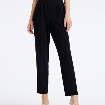 Acetate High-waisted Pencil Pants