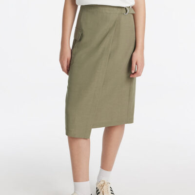 A-Line Wrapped Women Half Skirt