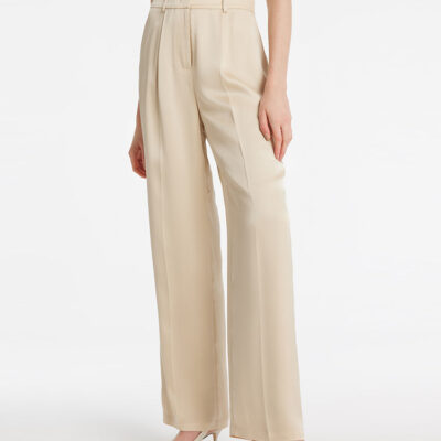 Acetate Straight Full Length Women Pants