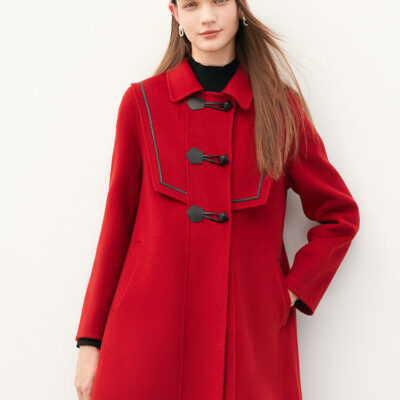 Chili Red Woolen Coat