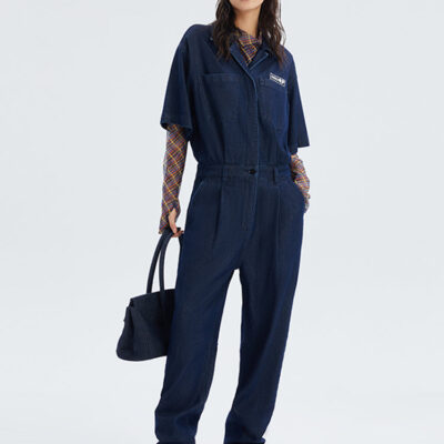 Denim Full Length Jumpsuit