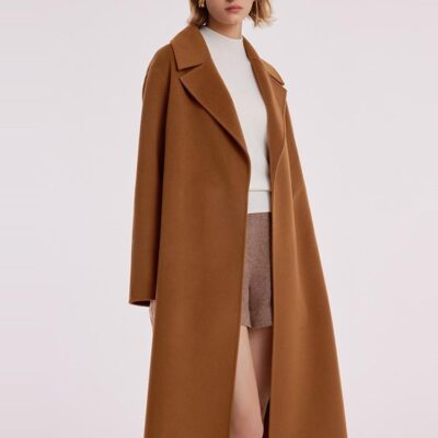 Wool And Cashmere Double-Faced Women Coat