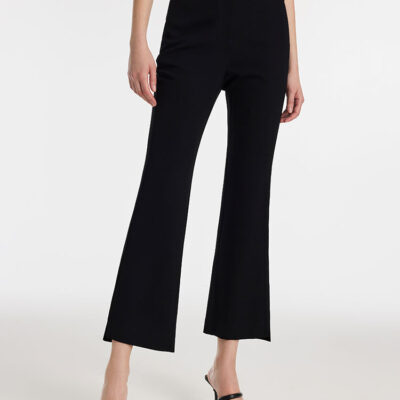 Acetate Micro-Flared Ankle Length Women Pants