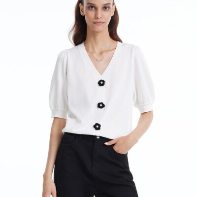 Tencel Mulberry Silk Women Knit Top