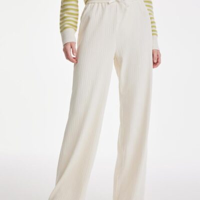 Straight Wide Leg Knitted Pants