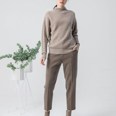 Washable Wool Tapered Mid-Calf Pants