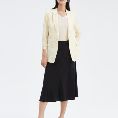 16 Momme Jacquard Silk Women Blazer