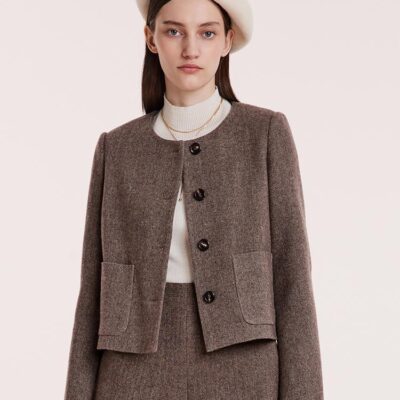 Washable Wool Short Coat