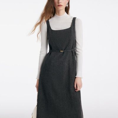 Washable Woolen Vest Dress