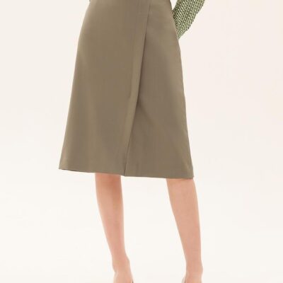 Worsted Woolen A-Line Women Skirt