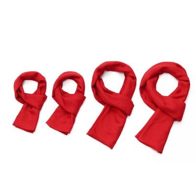 Red Wool Scarves Set